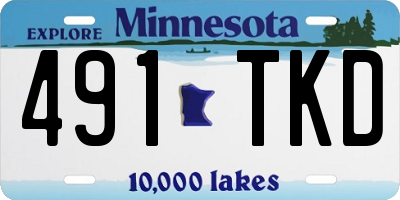 MN license plate 491TKD