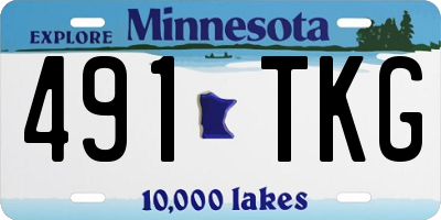 MN license plate 491TKG