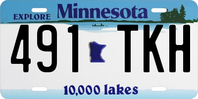 MN license plate 491TKH