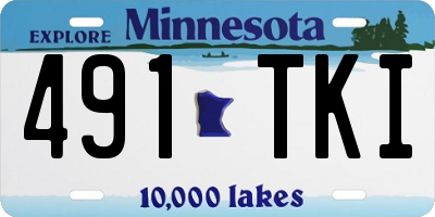 MN license plate 491TKI