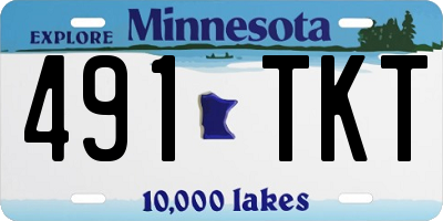 MN license plate 491TKT