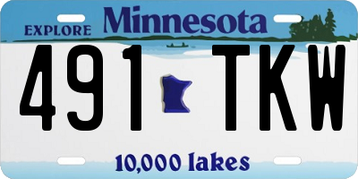 MN license plate 491TKW