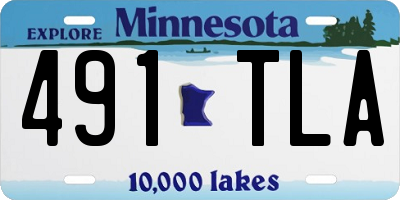 MN license plate 491TLA
