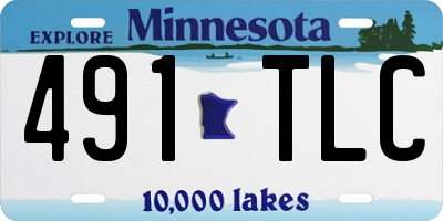 MN license plate 491TLC