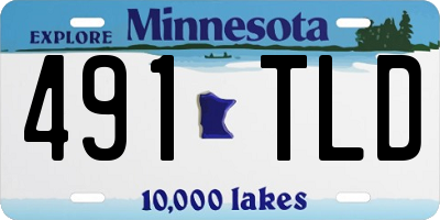 MN license plate 491TLD