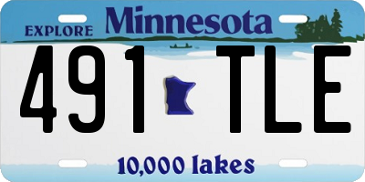 MN license plate 491TLE
