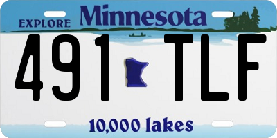 MN license plate 491TLF