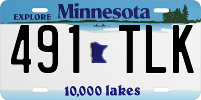 MN license plate 491TLK