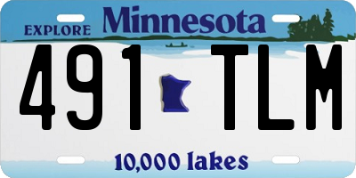 MN license plate 491TLM