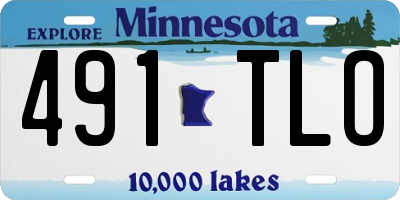MN license plate 491TLO