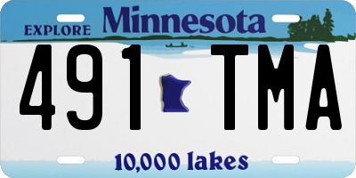 MN license plate 491TMA