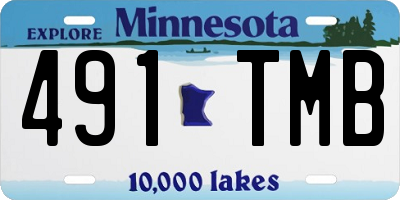 MN license plate 491TMB