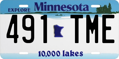 MN license plate 491TME