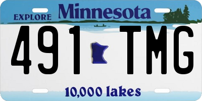 MN license plate 491TMG