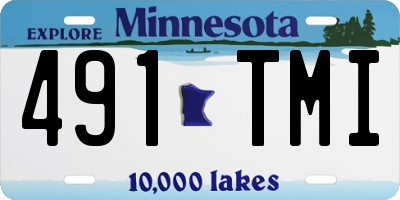 MN license plate 491TMI