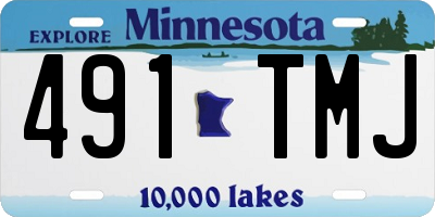 MN license plate 491TMJ