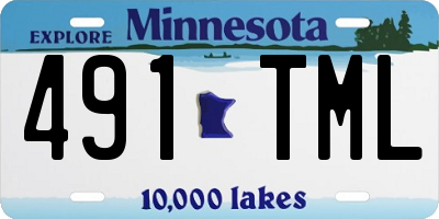 MN license plate 491TML