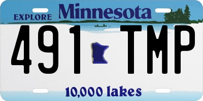 MN license plate 491TMP