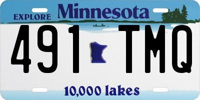 MN license plate 491TMQ