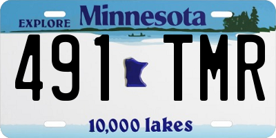 MN license plate 491TMR