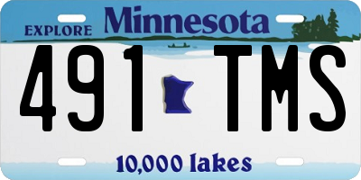 MN license plate 491TMS