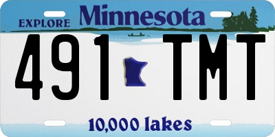 MN license plate 491TMT