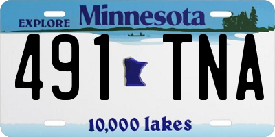 MN license plate 491TNA