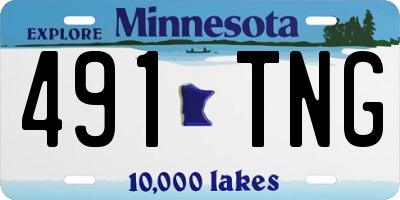 MN license plate 491TNG