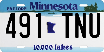 MN license plate 491TNU