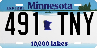 MN license plate 491TNY