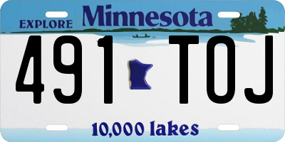 MN license plate 491TOJ