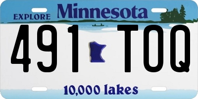 MN license plate 491TOQ