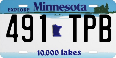 MN license plate 491TPB