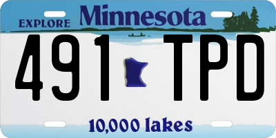 MN license plate 491TPD