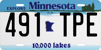 MN license plate 491TPE