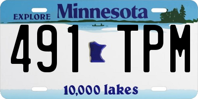 MN license plate 491TPM