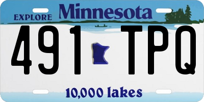 MN license plate 491TPQ