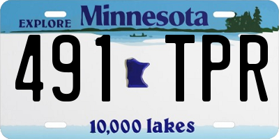 MN license plate 491TPR