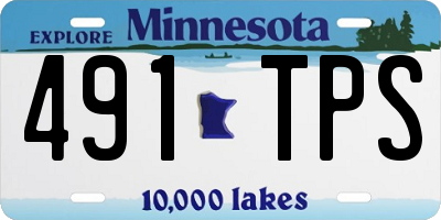 MN license plate 491TPS