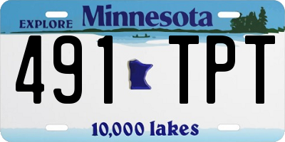 MN license plate 491TPT