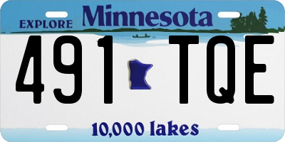 MN license plate 491TQE