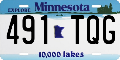 MN license plate 491TQG