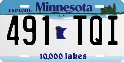 MN license plate 491TQI