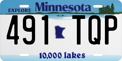 MN license plate 491TQP