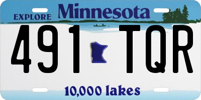 MN license plate 491TQR