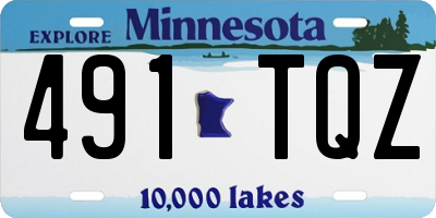 MN license plate 491TQZ
