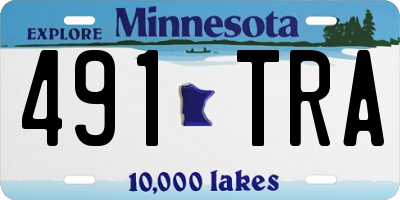 MN license plate 491TRA