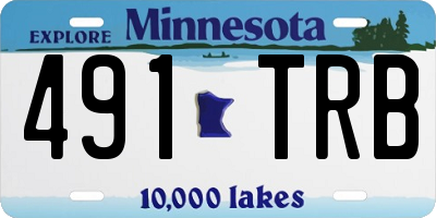 MN license plate 491TRB