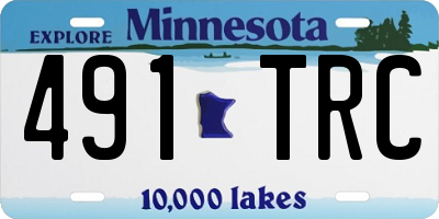 MN license plate 491TRC