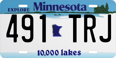 MN license plate 491TRJ